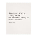 An Invincible Summer By Camus, White (Print Only) thumbnail