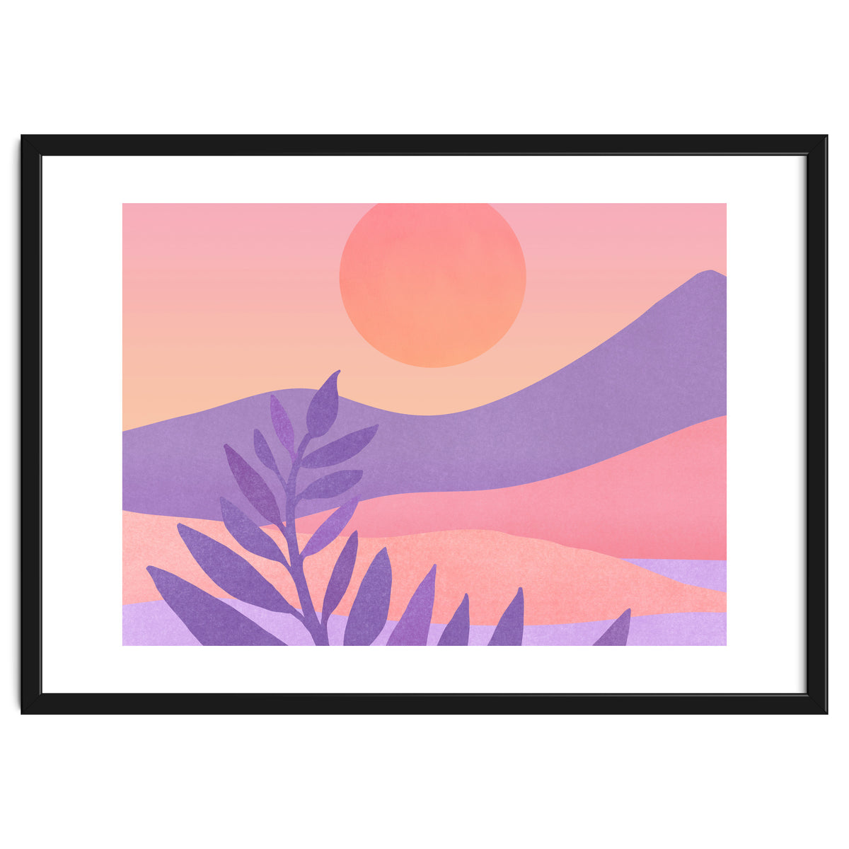 Oasis Sunset Landscape