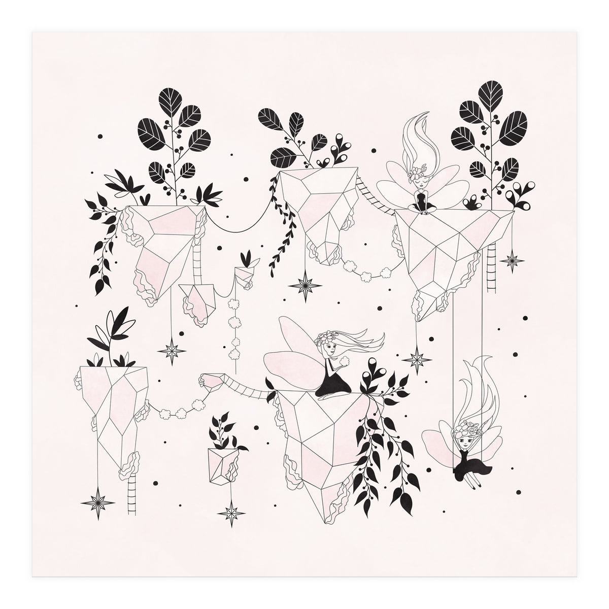 Fairy Flying Island Wonderland (Print Only)