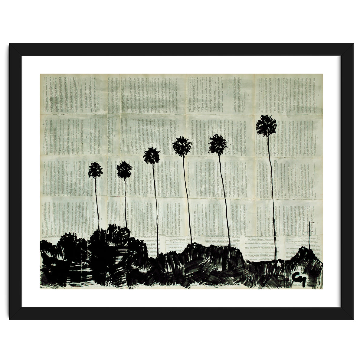 Six Palm Trees .
