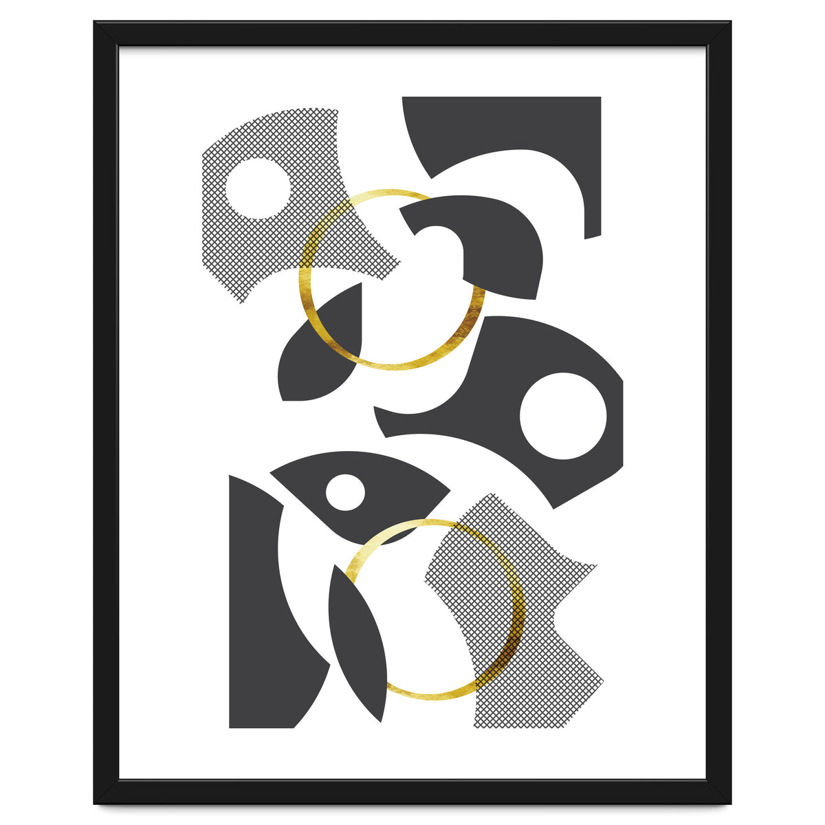 Cut Out Abstract No. 1 | gold