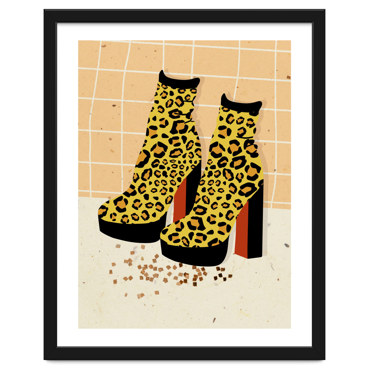 Leopard Disco Platforms