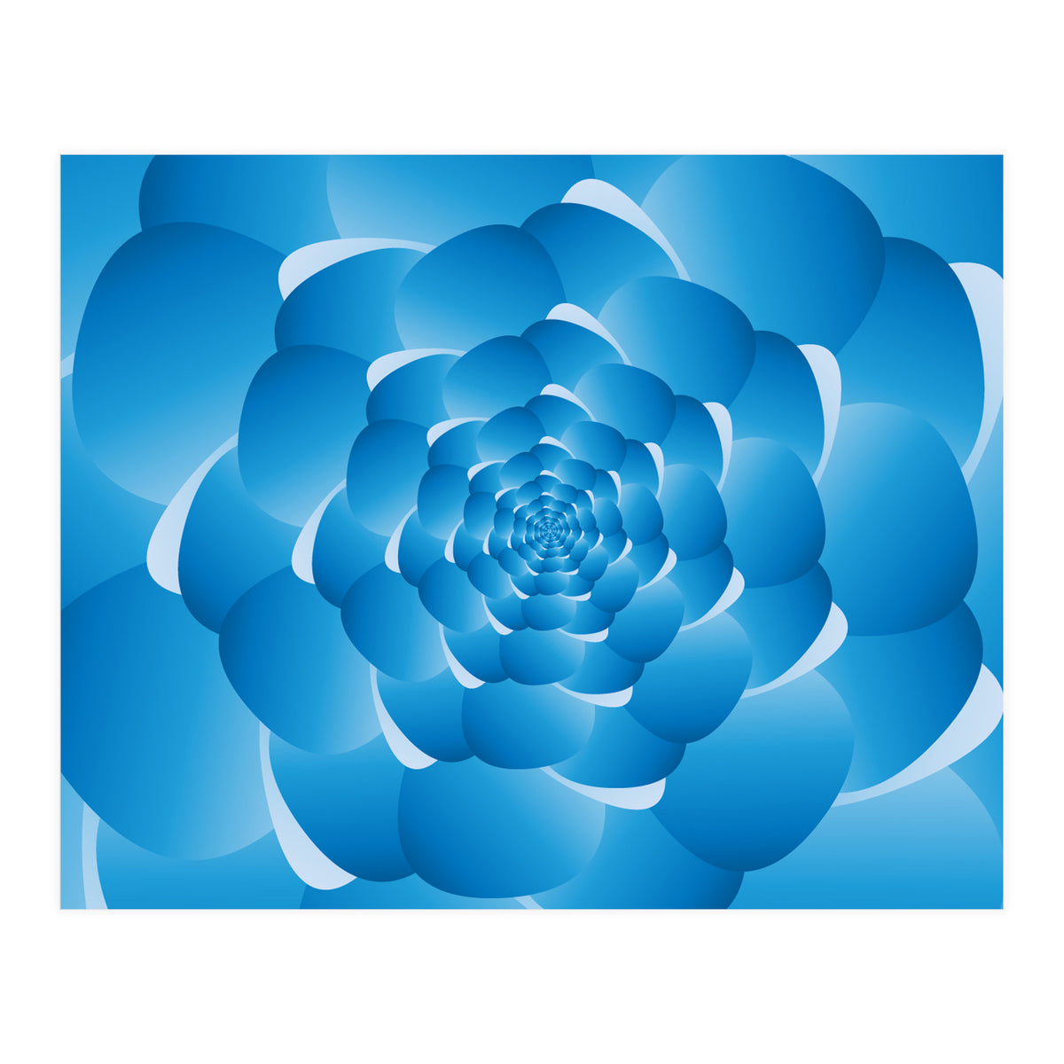 Sky Cloud Spiral Blue Spiral (Print Only)