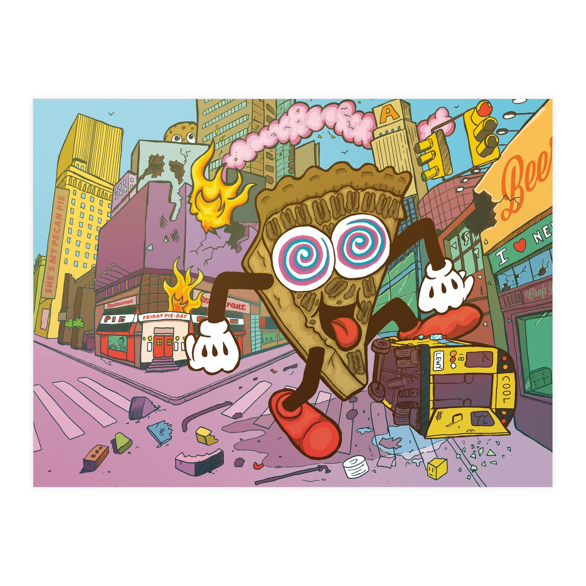 Pecan Psychosis - 12.3% ABV Bourbon Barrel Aged Pecan Maple Stout - Amundsen Brewery (Print Only)