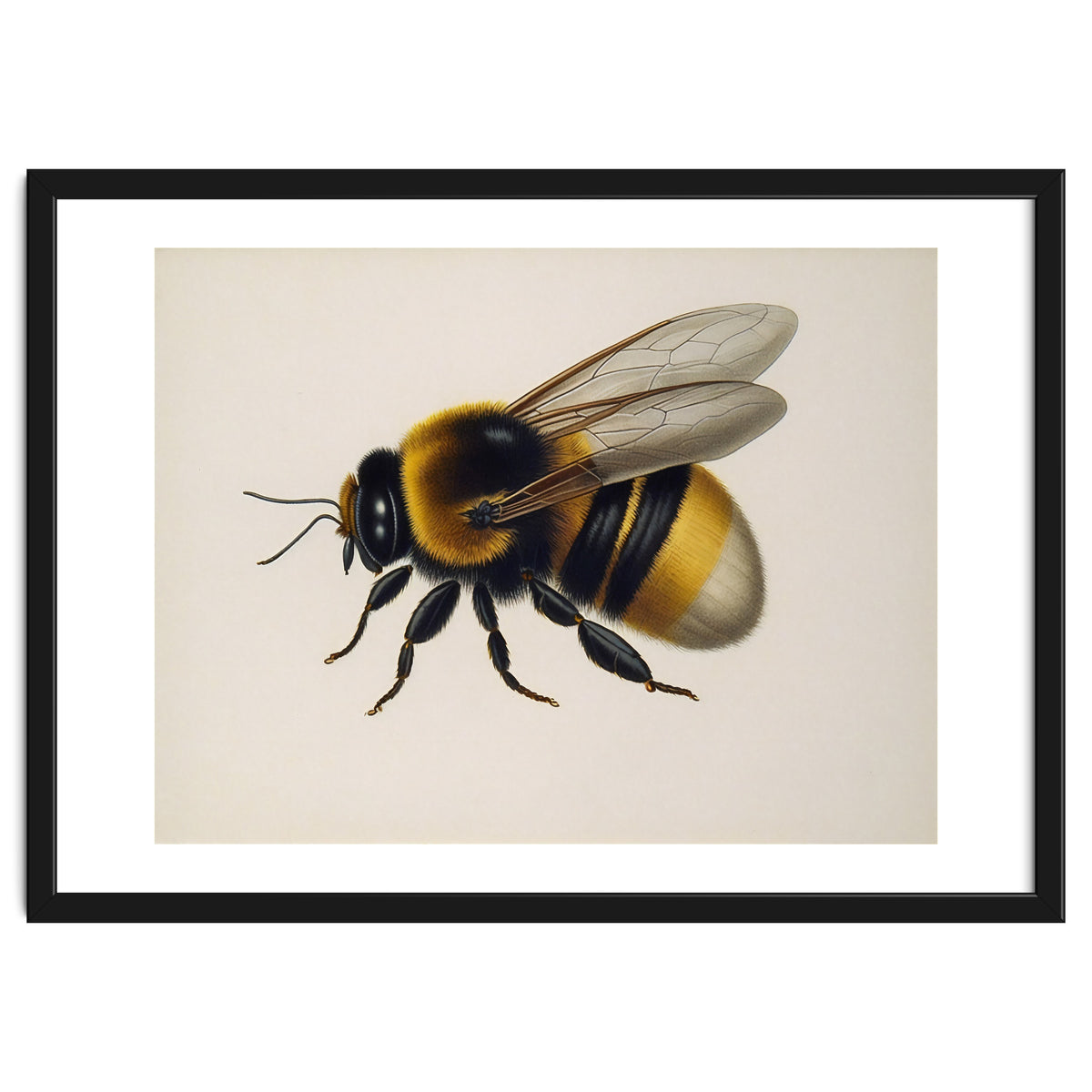 Bumblebee Vintage Illustration