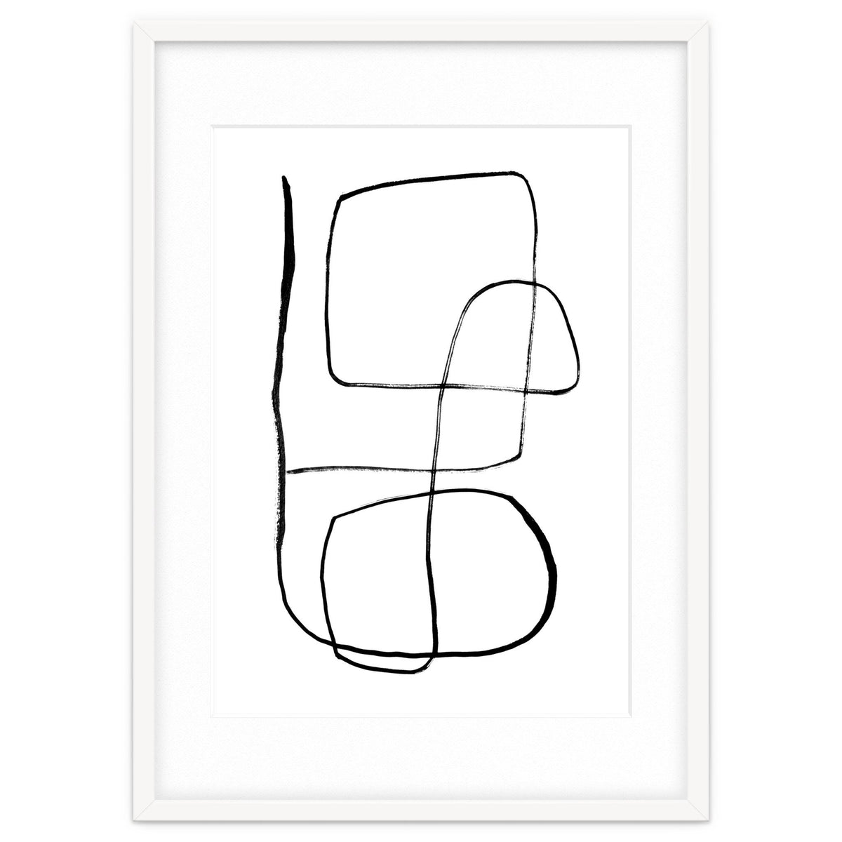 Mid-Century Line Art Print #3