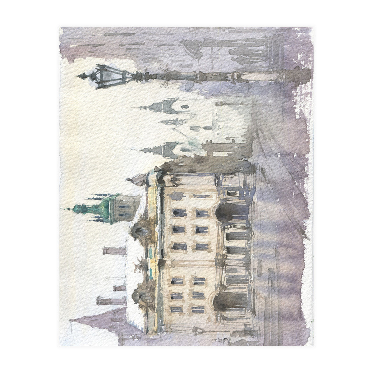 Romantic cityscape  (Print Only)