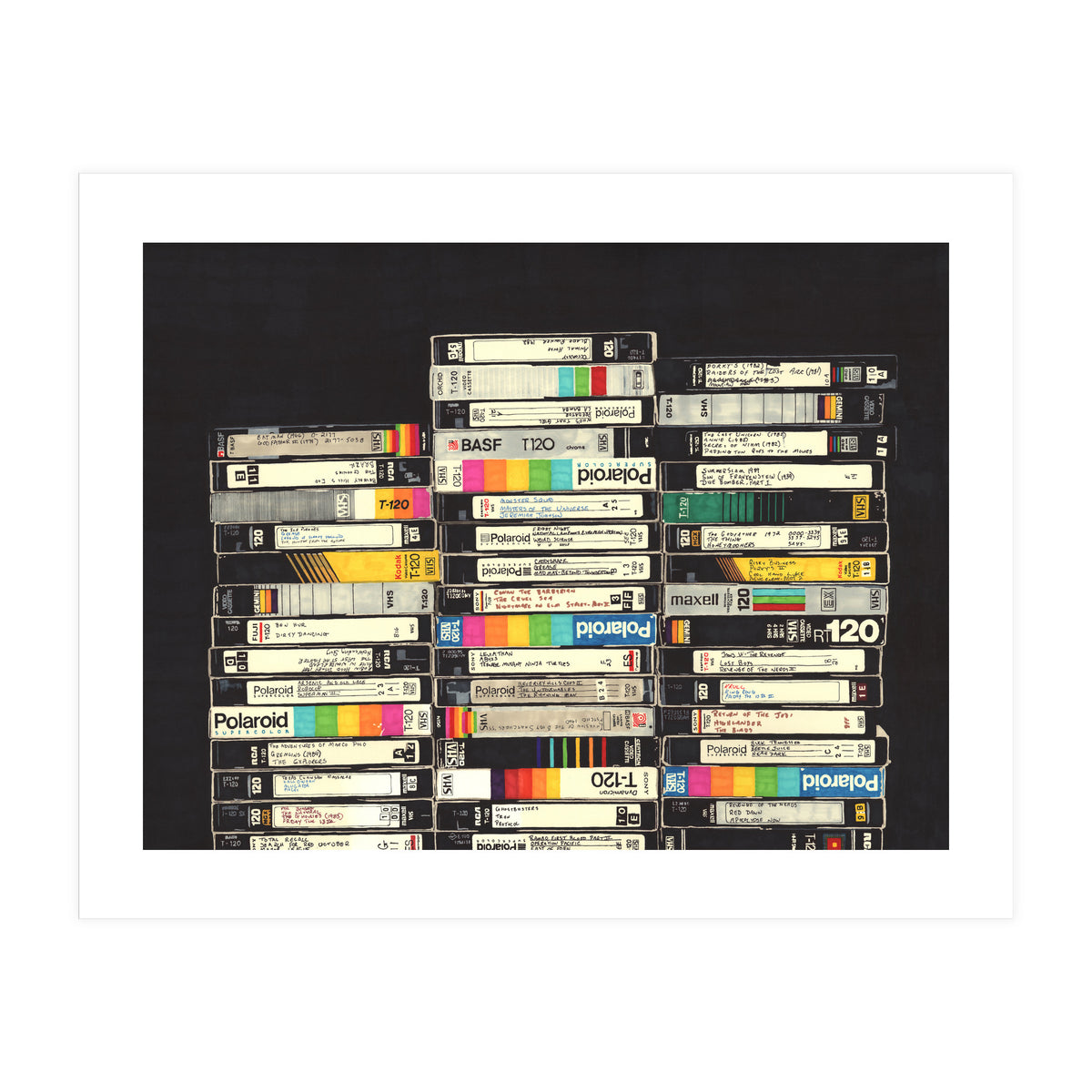 VHS Stack (Print Only)