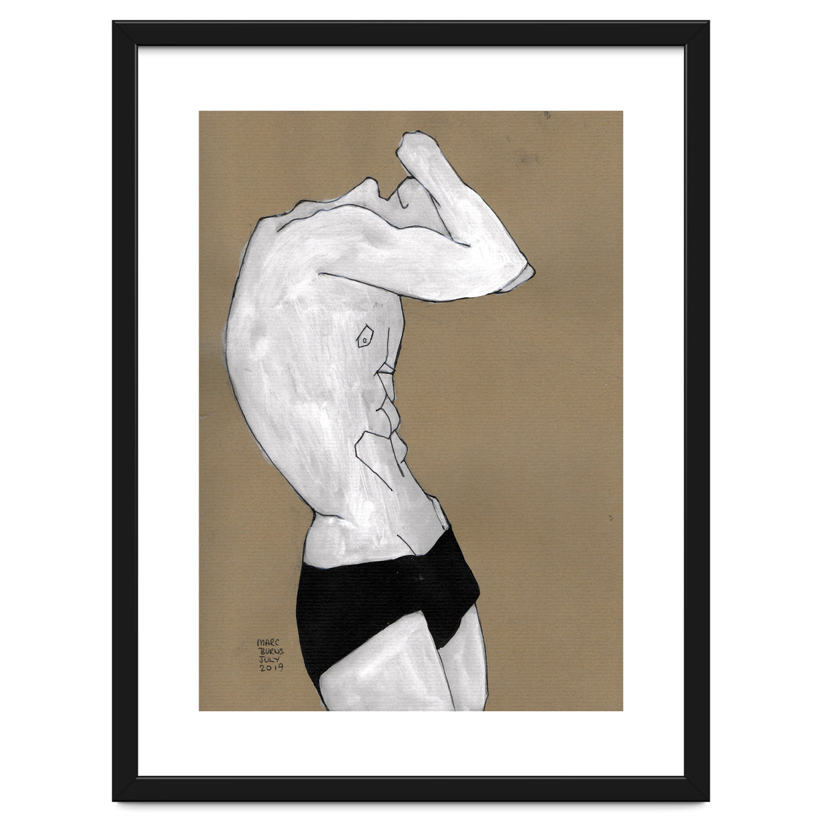 Untitled #41 - Man in black shorts