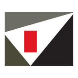 Geometric Shapes No. 86 - grey & red (Print Only) thumbnail