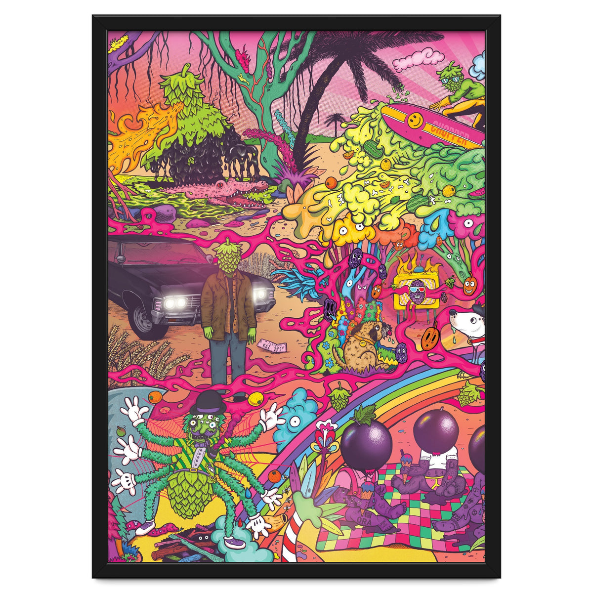 ABBEYDALE BREWERY COLLAB SERIES #2 FULL ILLUSTRATION - THORNBRIDGE, WILDE CHILD, RIDGESIDE, TORRSIDE, BOX SOCIAL, ORA BREWING