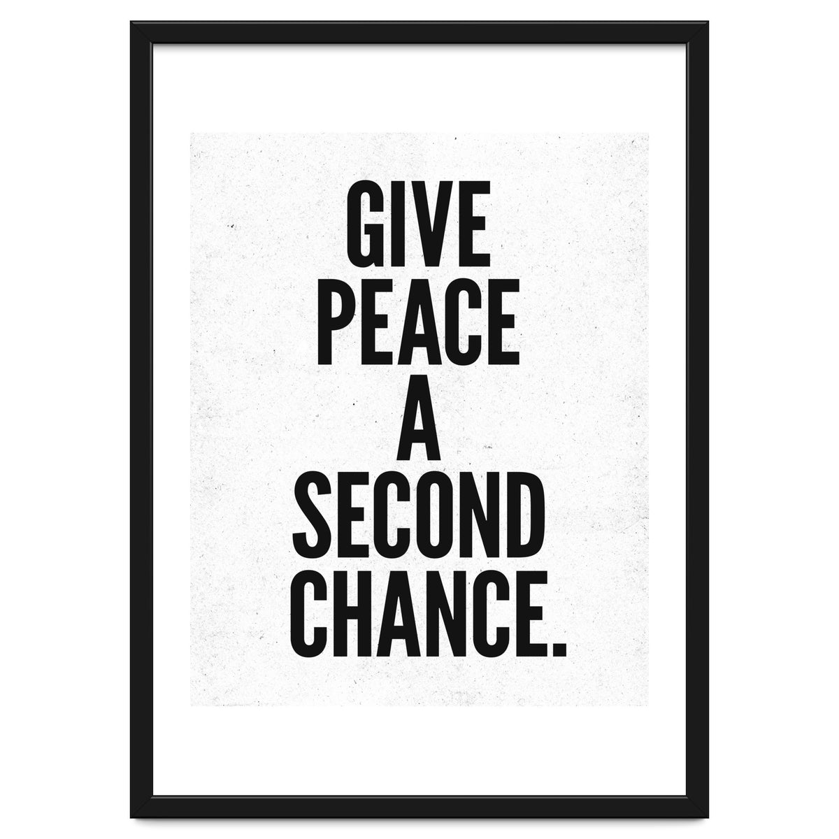 Give Peace A Second Chance