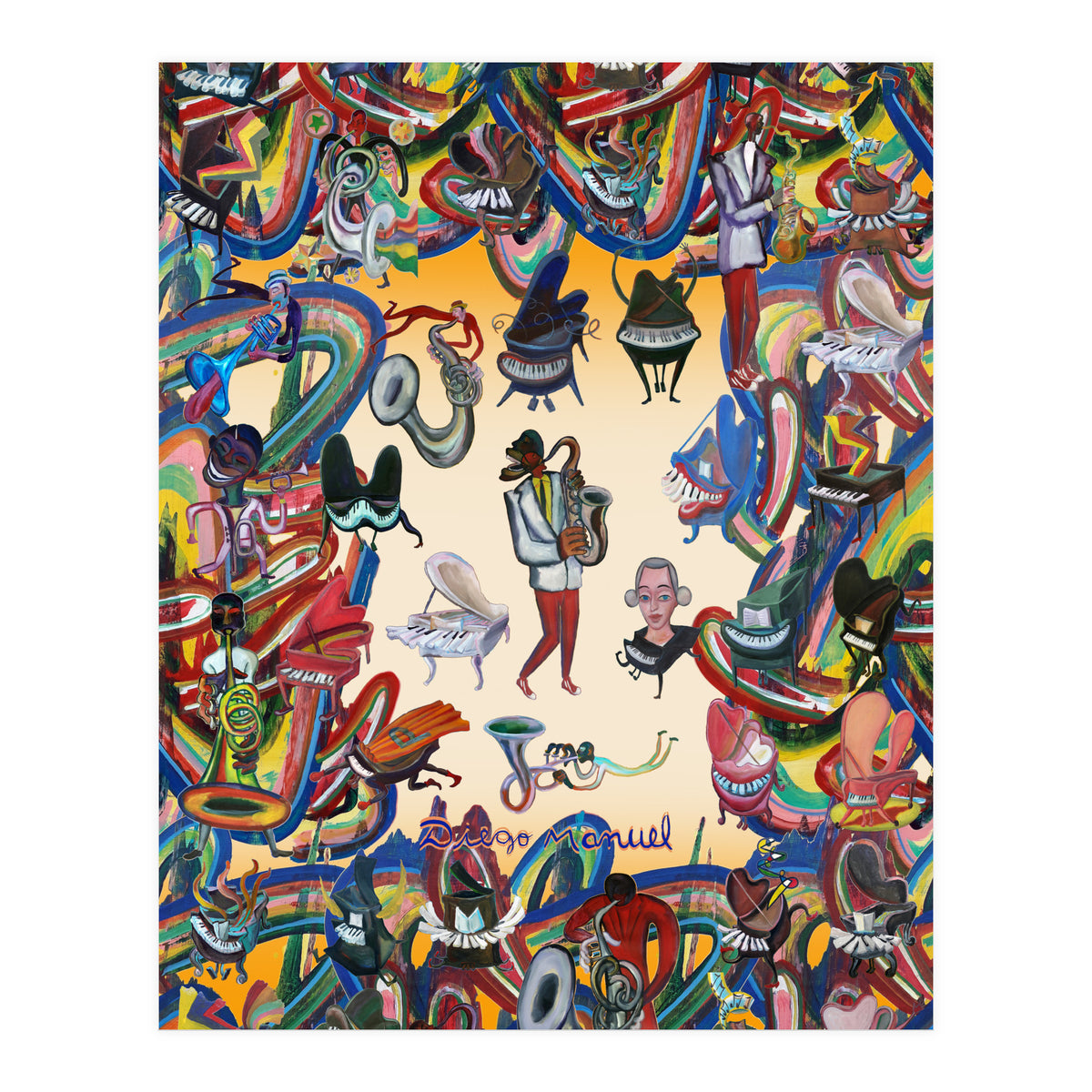 Pianos And Graffitis (Print Only)