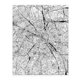 Paris White Map (Print Only) thumbnail