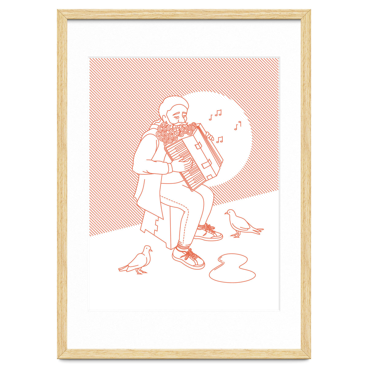 "For Love Not Money" in Orange