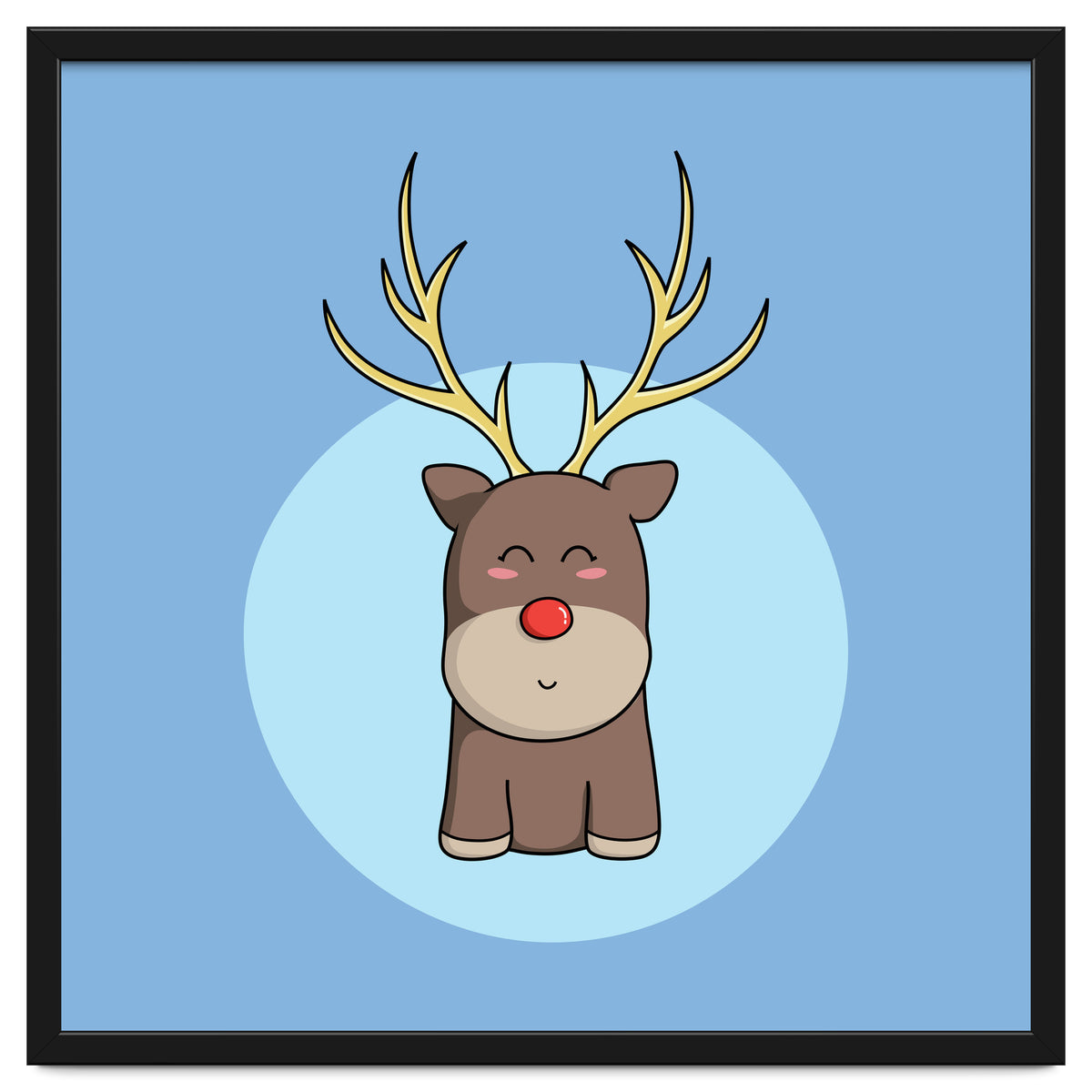 Kawaii Cute Christmas Reindeer