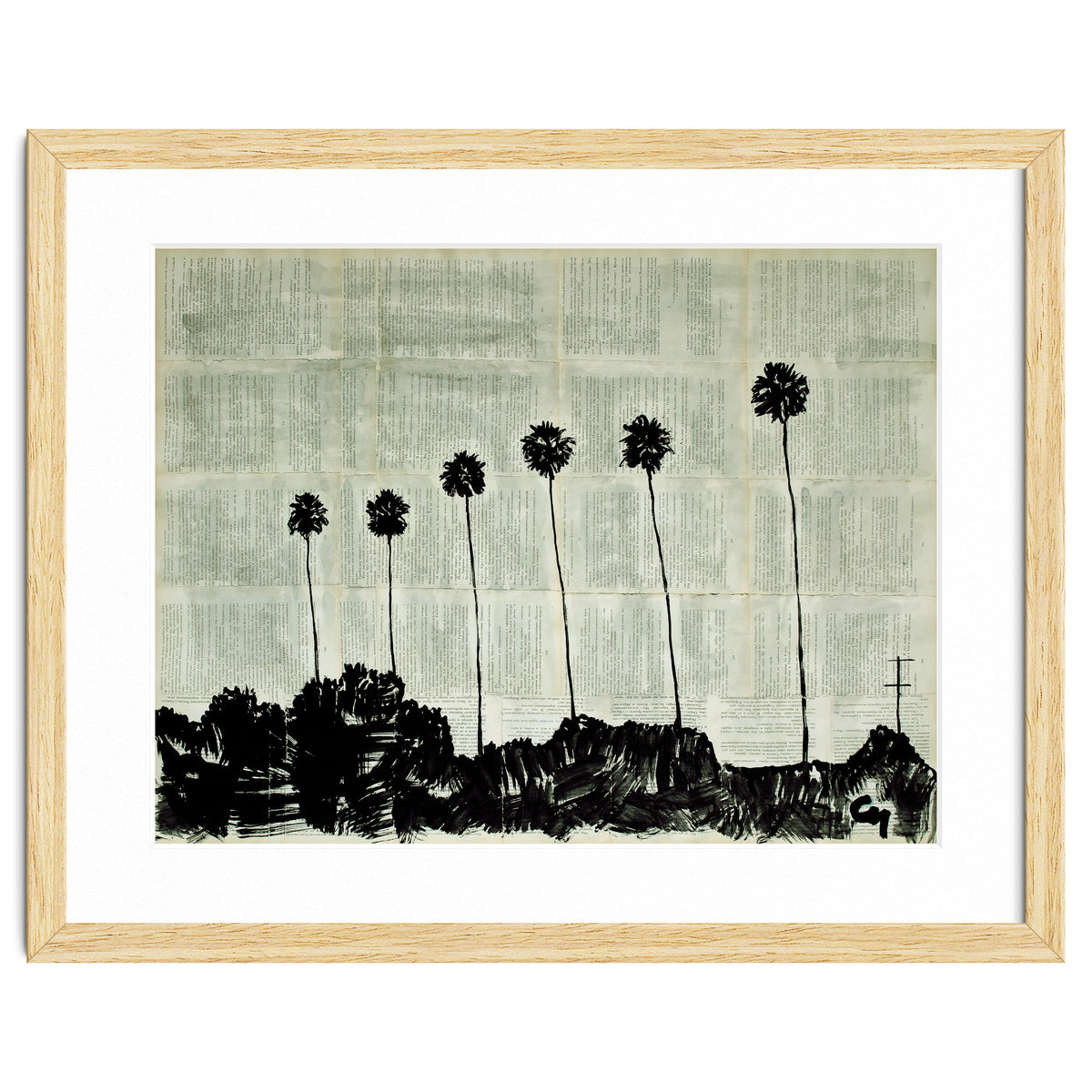 Six Palm Trees .