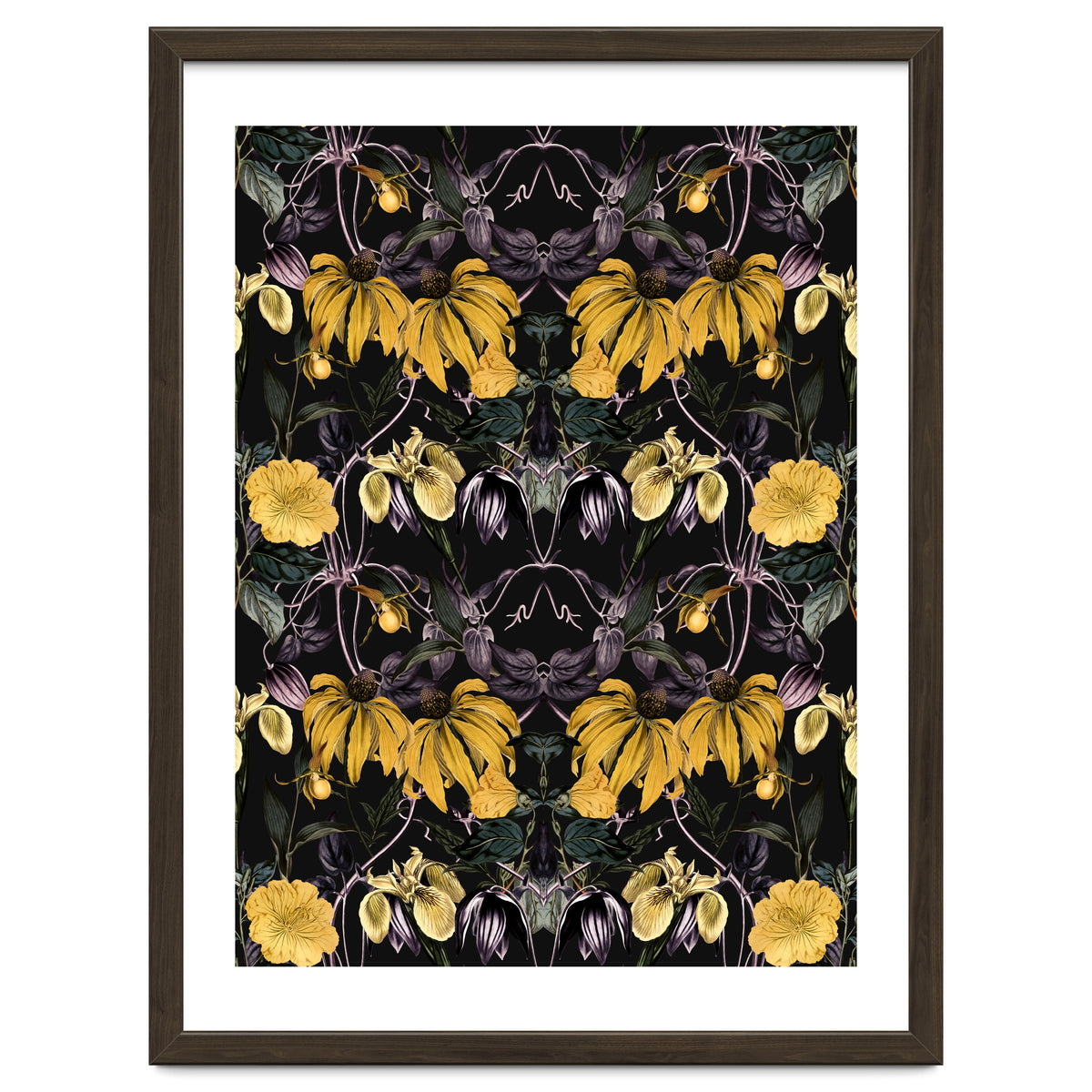 Nocturnal botanical garden kaleidoscope