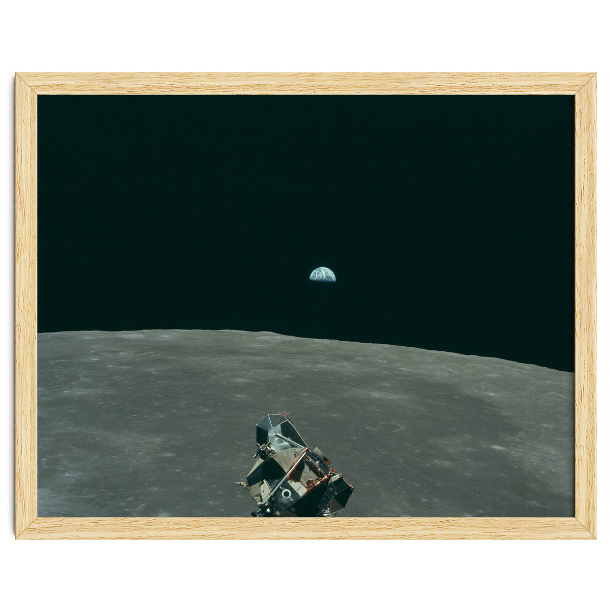 Earth, Moon And Lunar Module, As11 44 6643