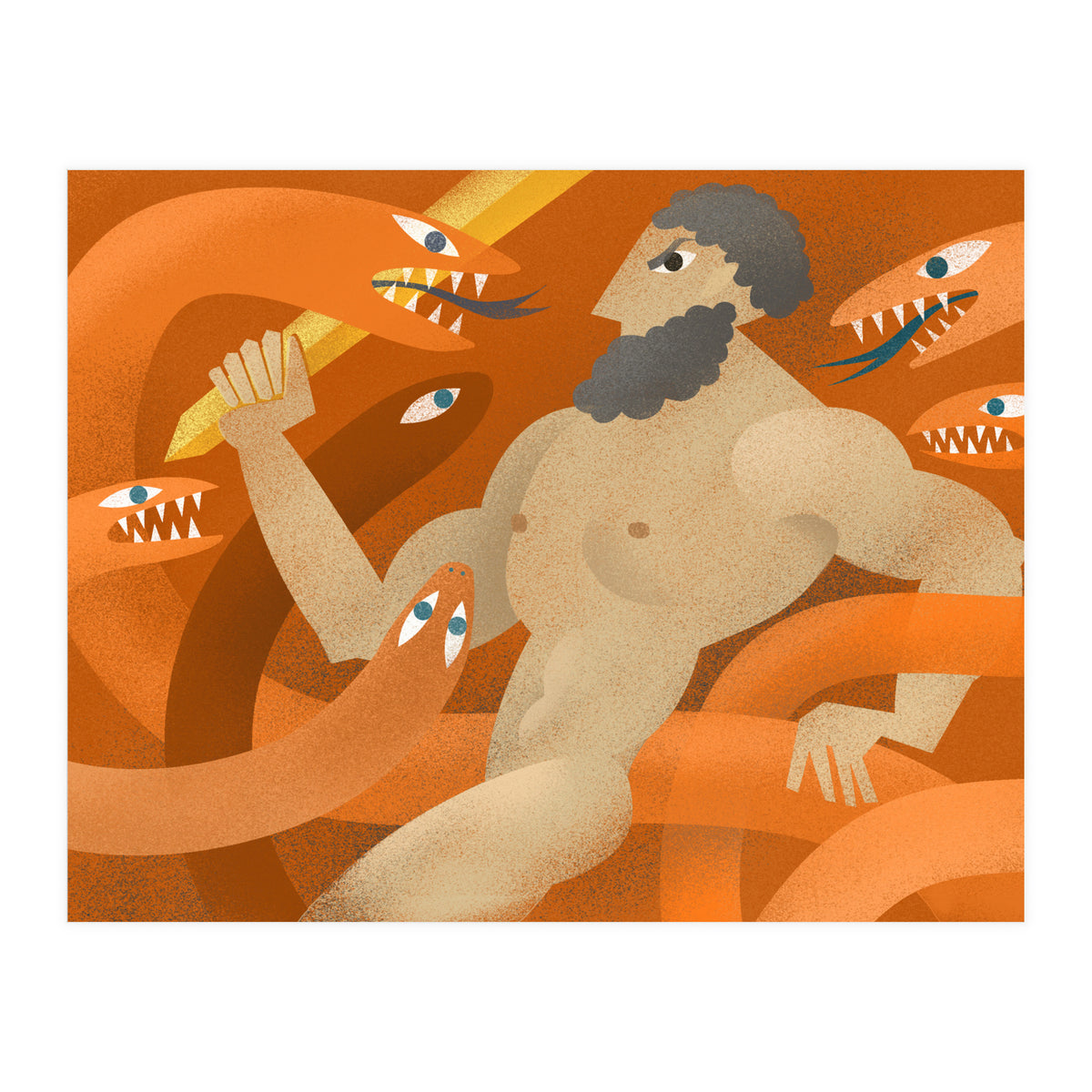 Hercules and Hydra (Print Only)