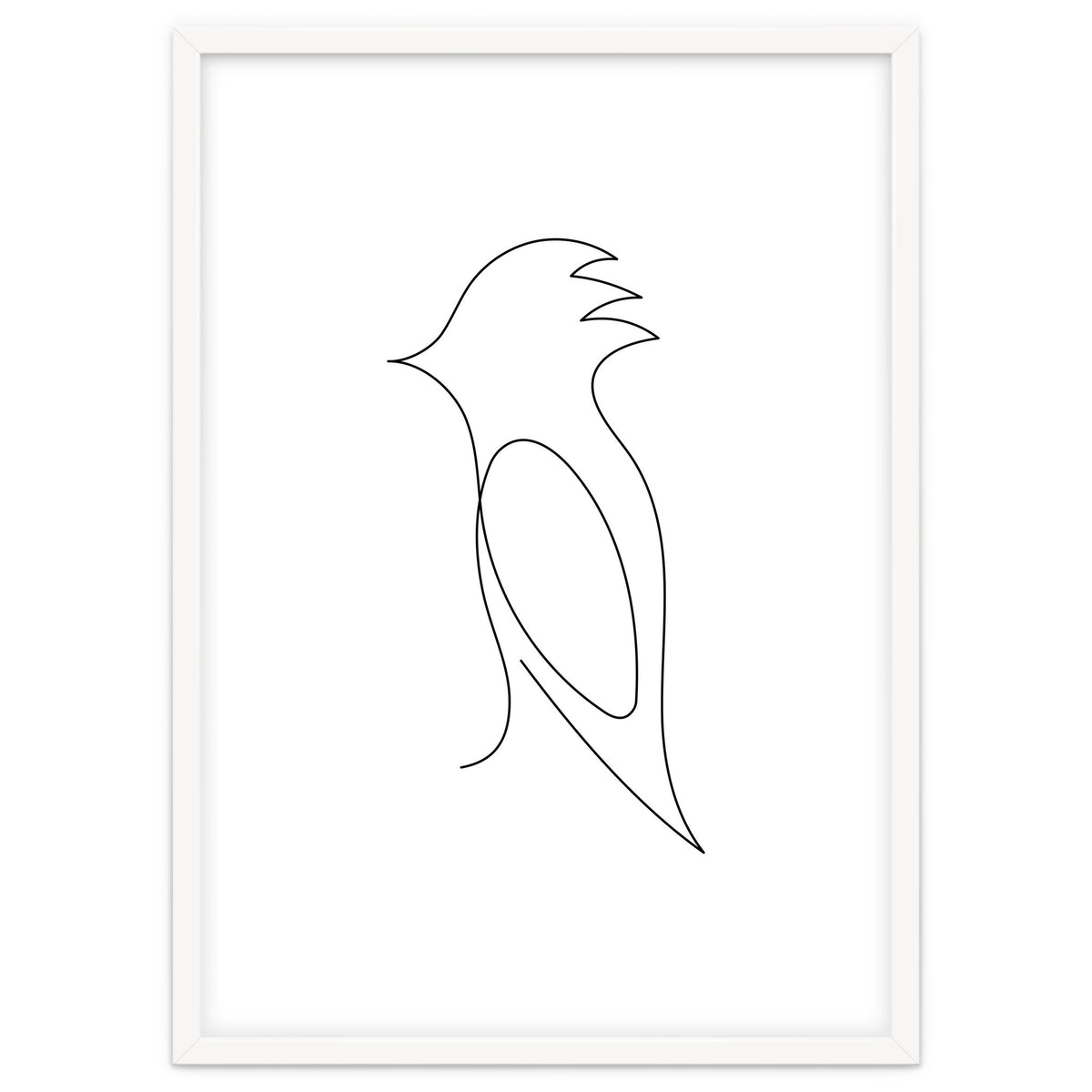 One Line Art Bird