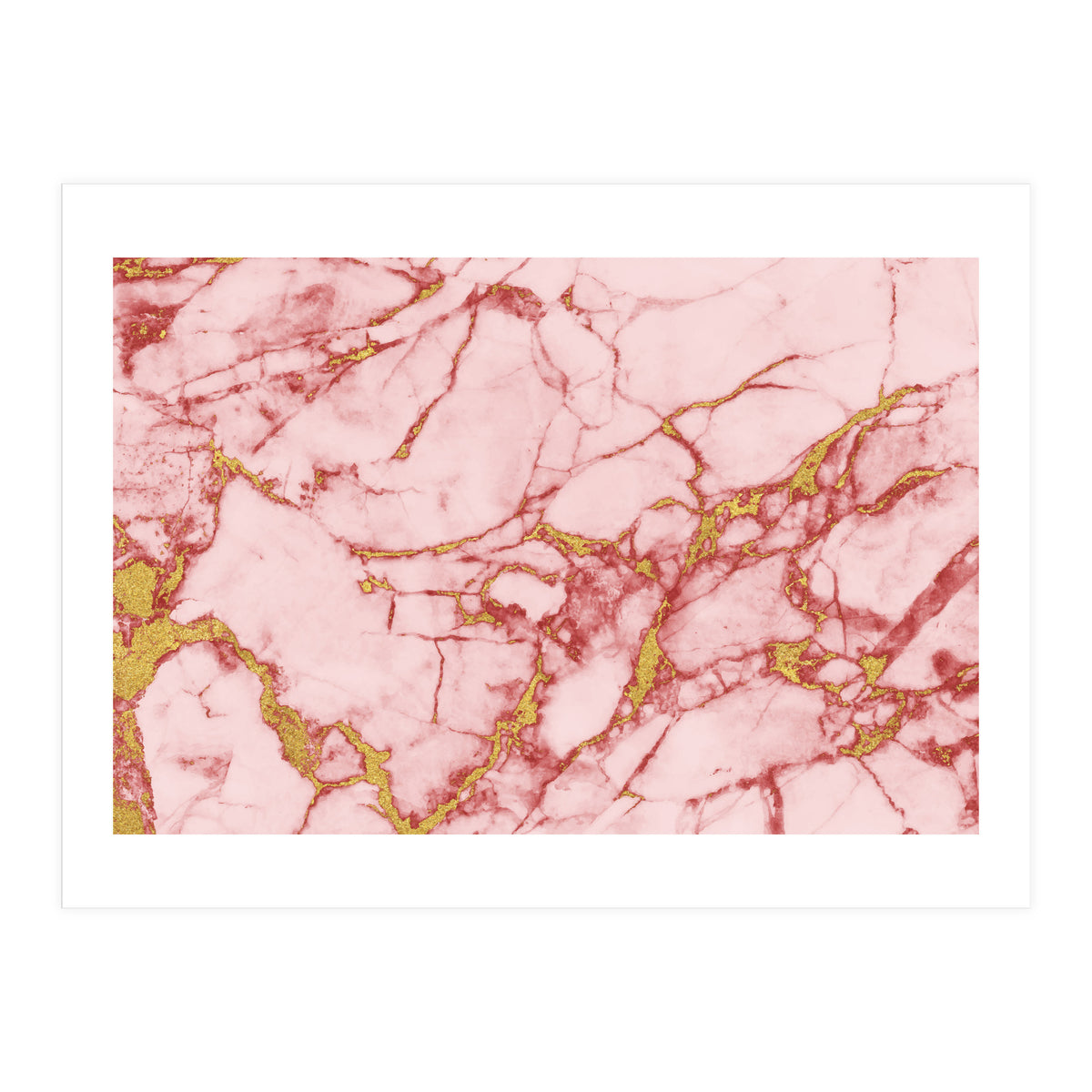 Blush Gold Marble II (Print Only)
