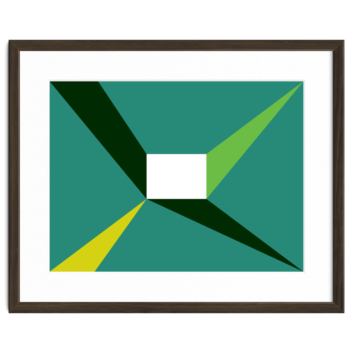 Geometric Shapes No. 27 - green, yellow & lime