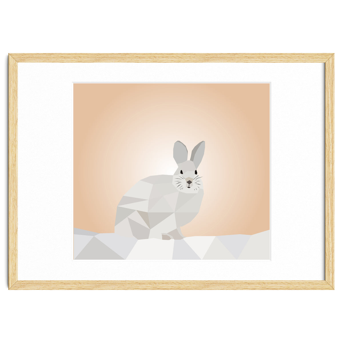 Rabbit Low Poly Art