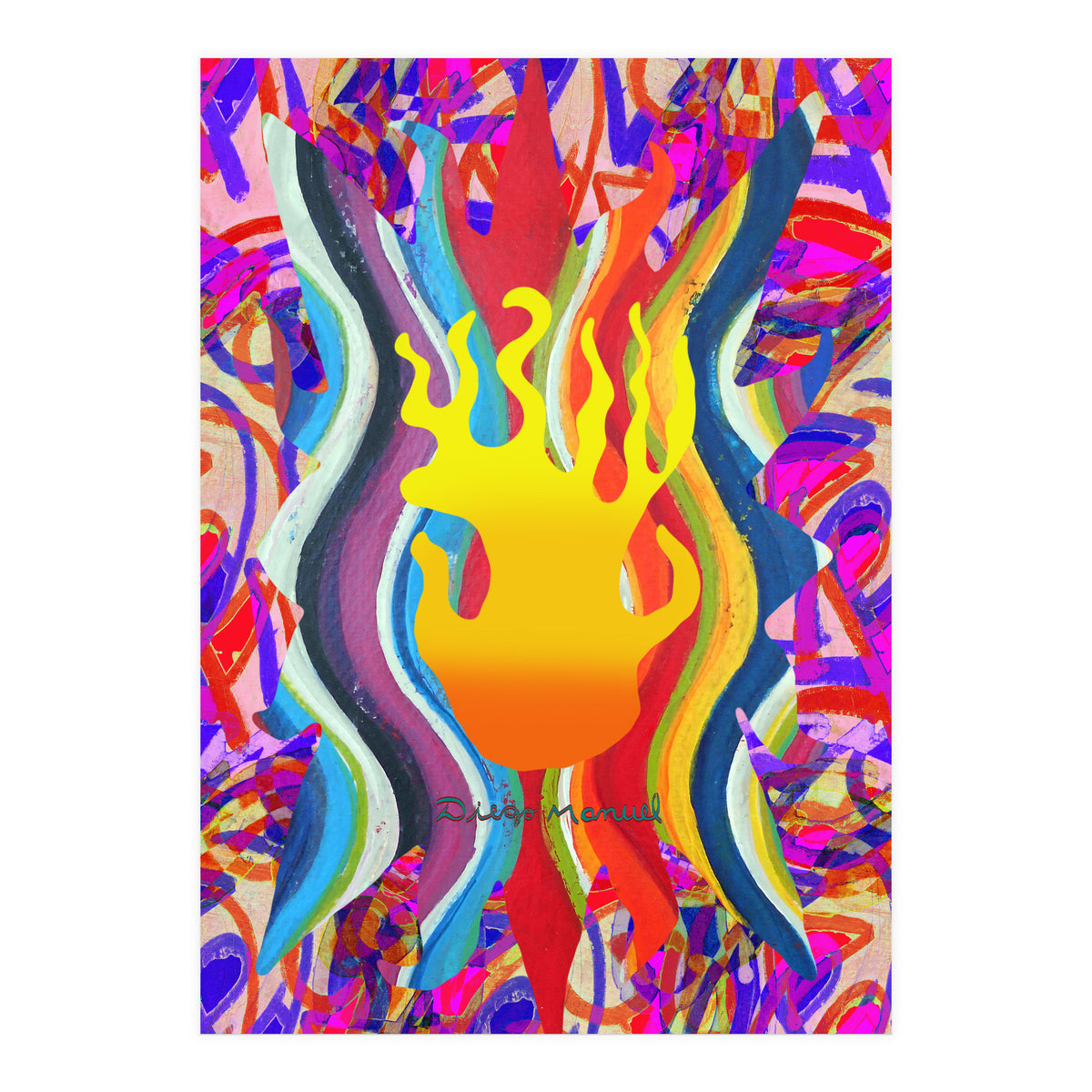 Fuego Y Graffiti 25 (Print Only)