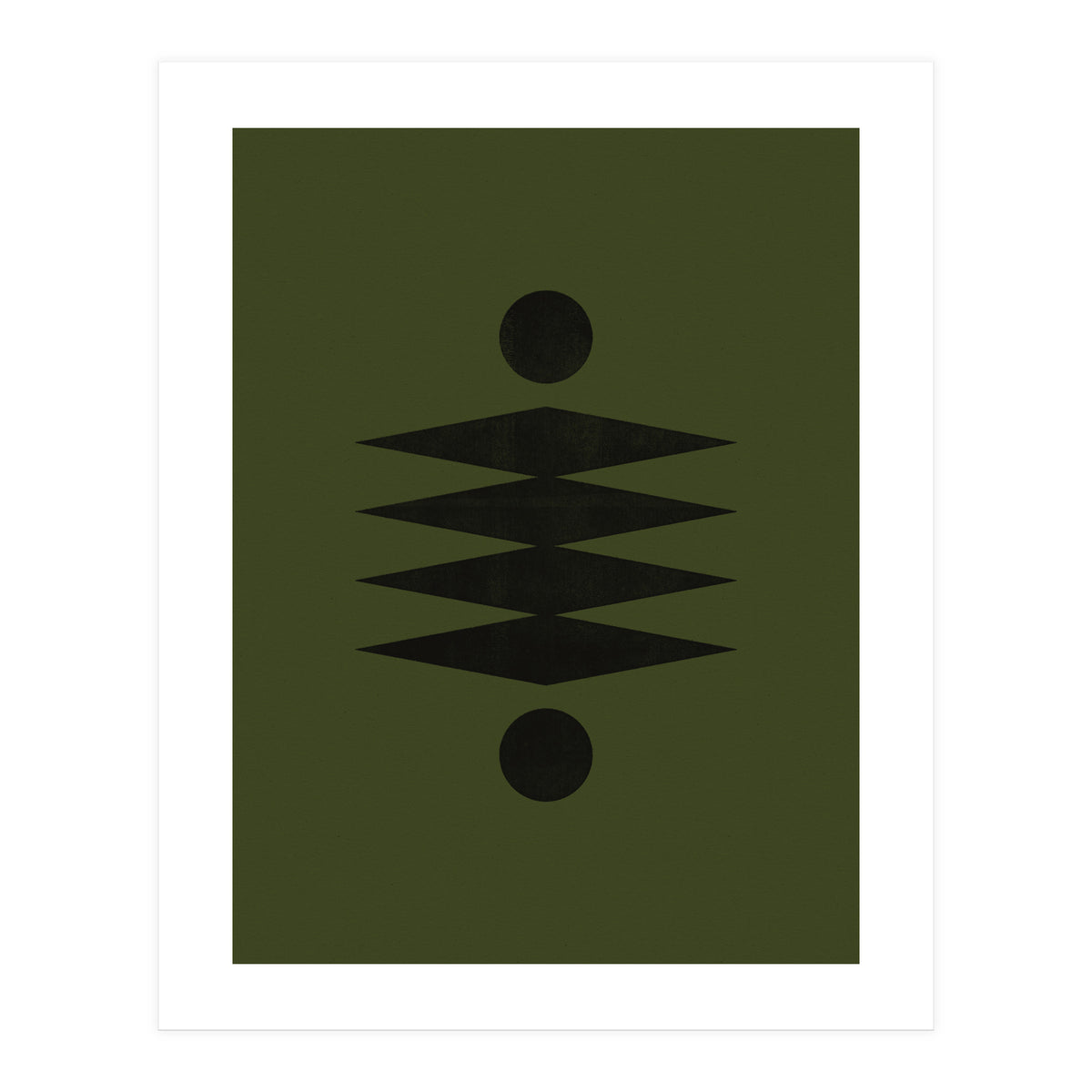 Mid-Century Modern No.19 - Woodblock Print (Print Only)