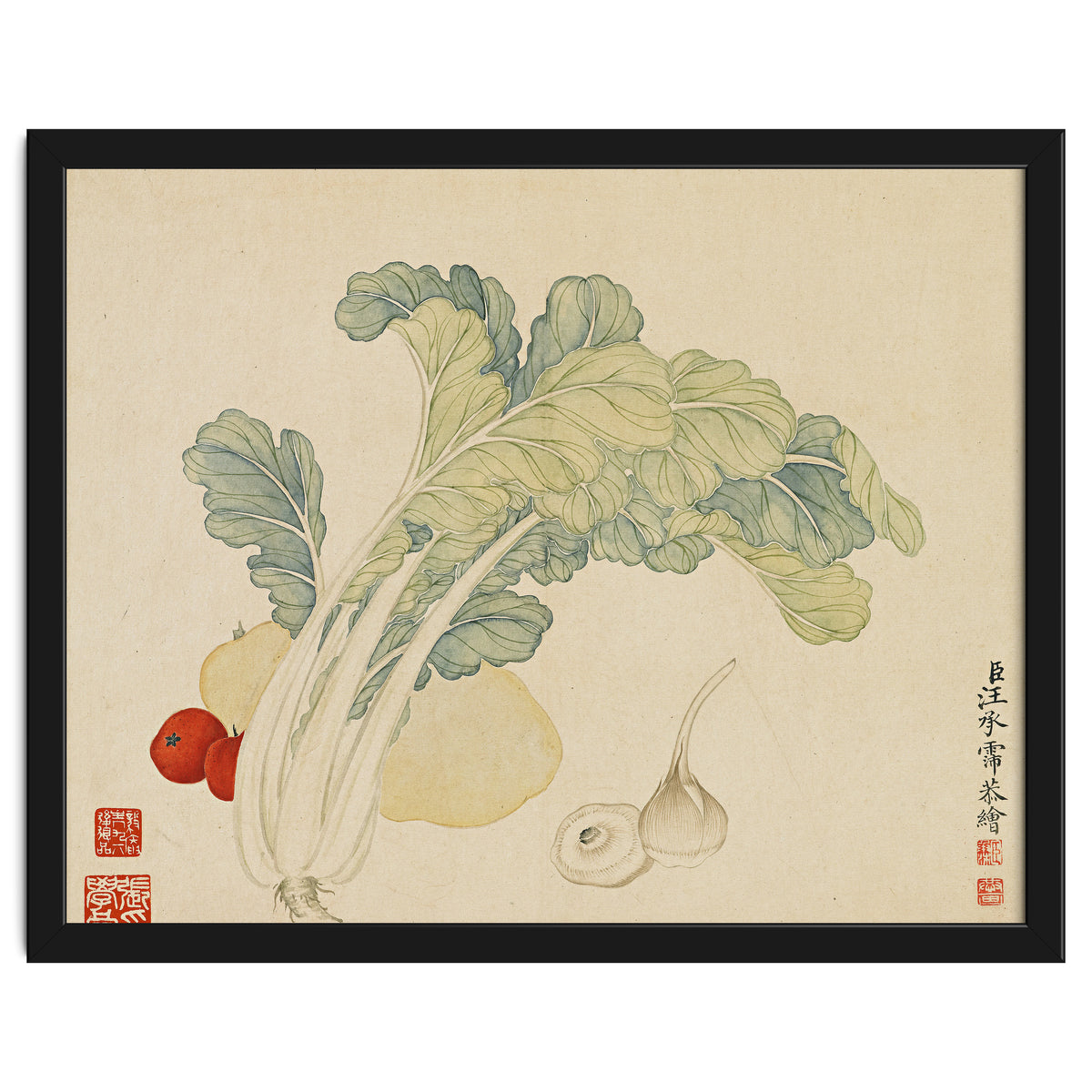Wang Chengyu ~flowers, Vegetables, Chinese Cabbage, Potatoes, Garlic, Tomatoes, Vegetables