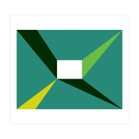 Geometric Shapes No. 27 - green, yellow & lime (Print Only)