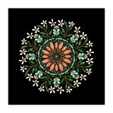Floral Mandala | Black (Print Only) thumbnail