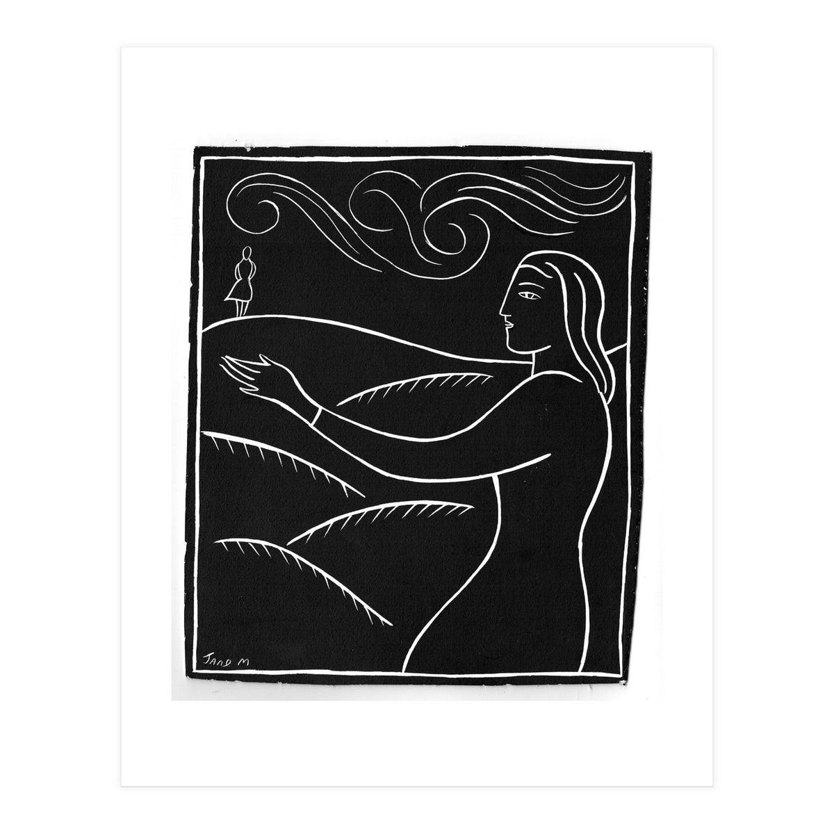 Woman With Future Self (Print Only)