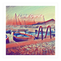 Boats On Lake Garda (Print Only)