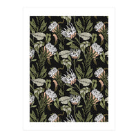 Dark pattern botanical boho (Print Only)