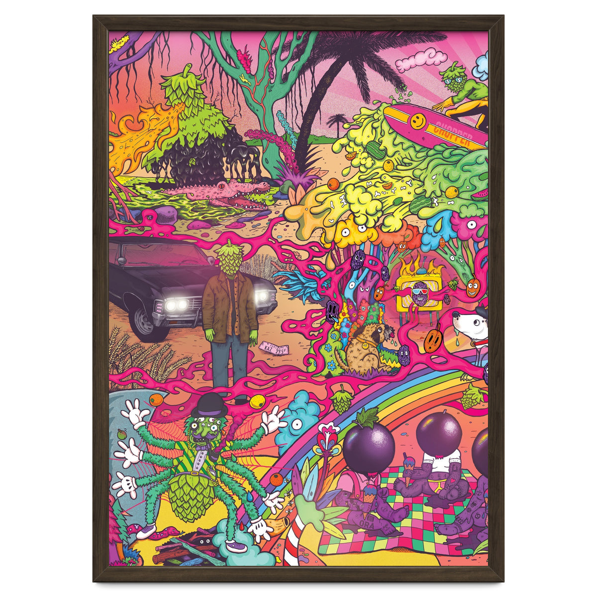 ABBEYDALE BREWERY COLLAB SERIES #2 FULL ILLUSTRATION - THORNBRIDGE, WILDE CHILD, RIDGESIDE, TORRSIDE, BOX SOCIAL, ORA BREWING