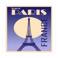 Paris France Travel Poster  (Print Only)