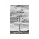 PARIS Eiffel Tower | Text & Skyline (Print Only) thumbnail