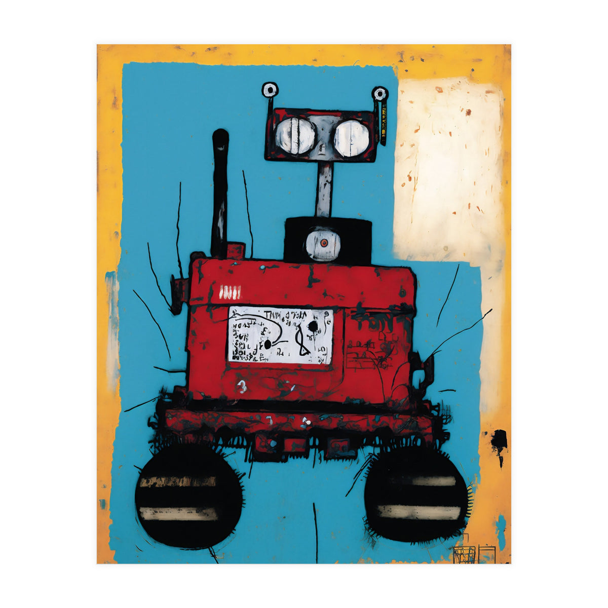 Robot Expressionist Painting (Print Only)
