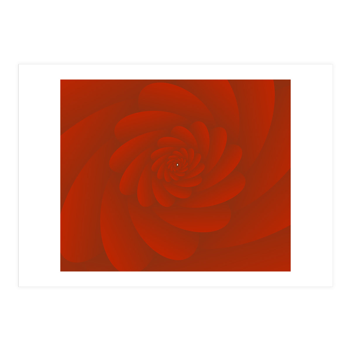 3 D Image Abstract Rose Flower ART (Print Only)