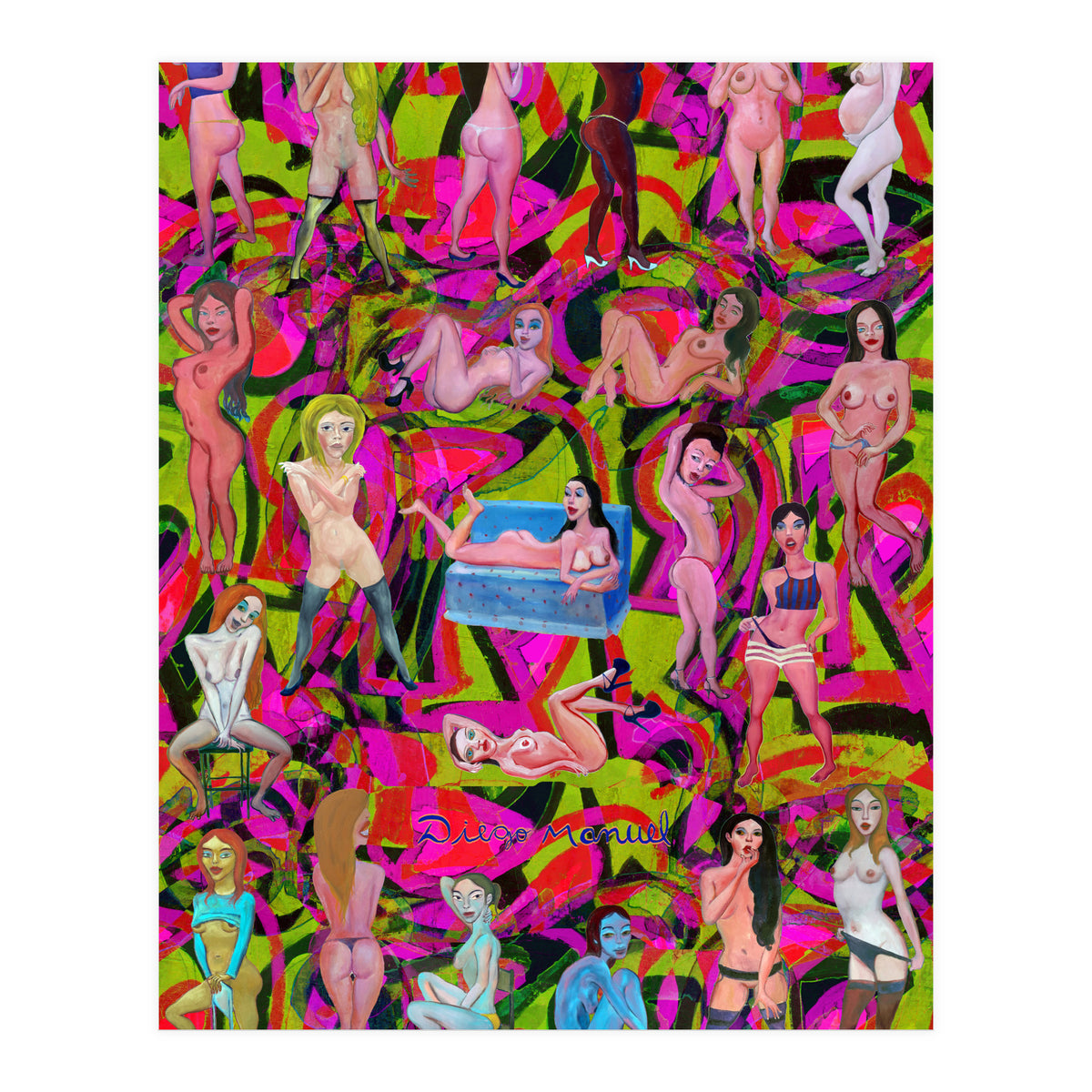 Chicas 3d 9 (Print Only)