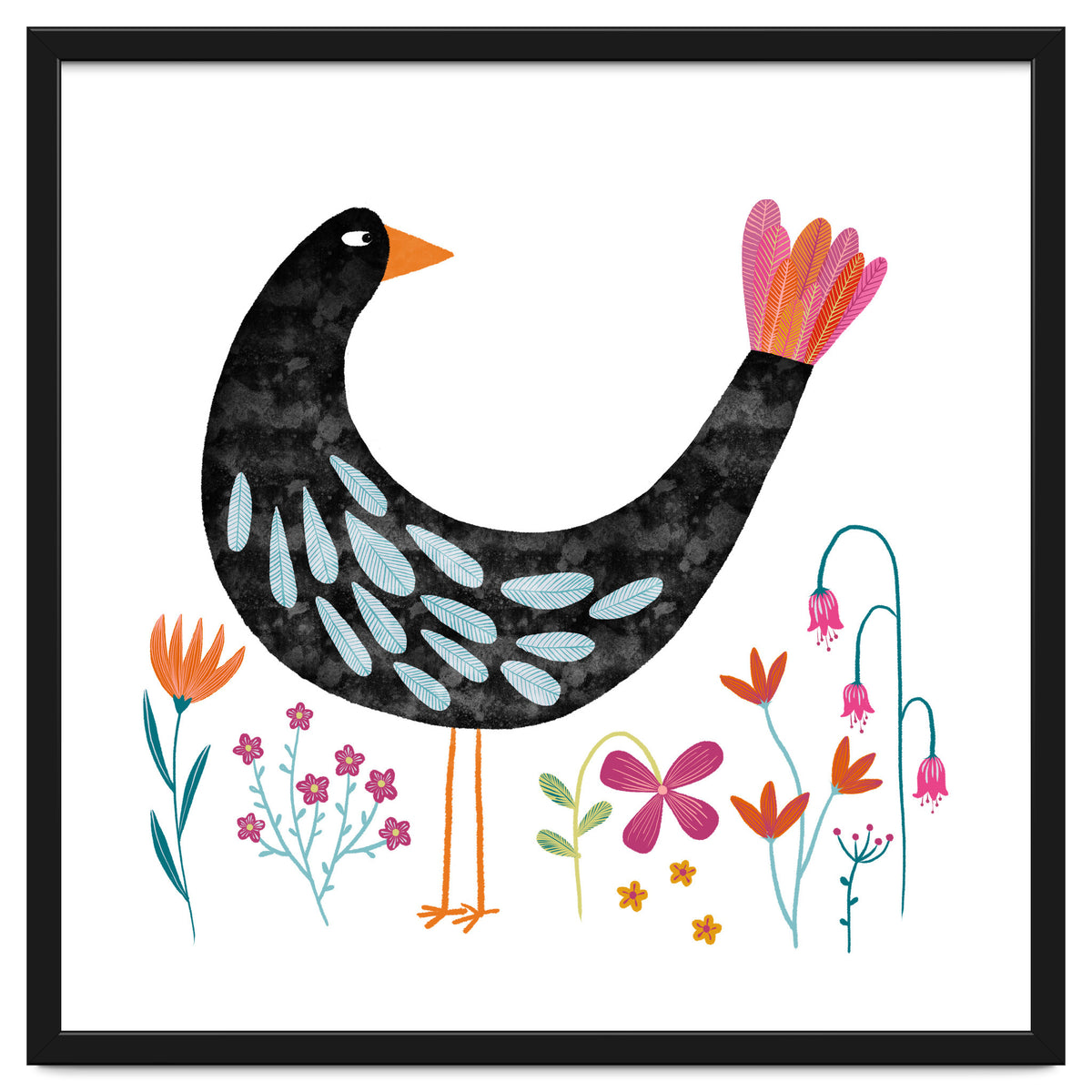 Bird with a Fancy Tail