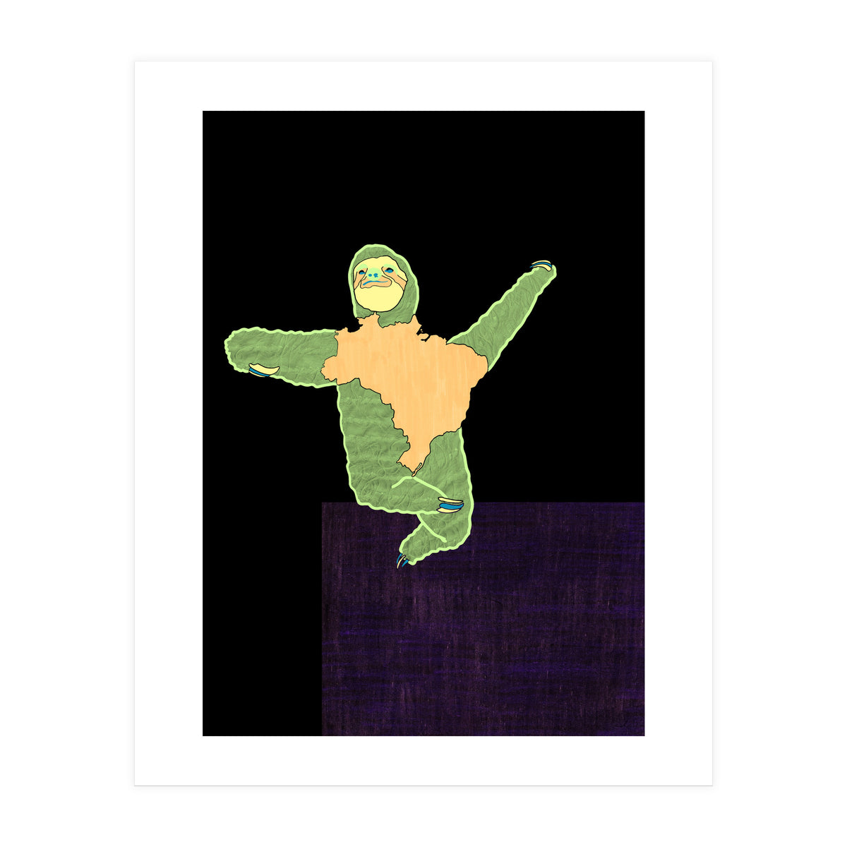 Brazilian Maned Sloth (Print Only)