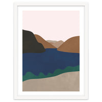 Neutral Mid Century Montains Nordic Print