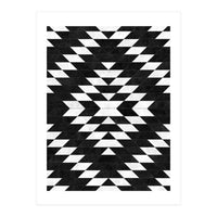 Urban Tribal Pattern No.14 - Aztec - Black Concrete (Print Only)