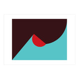 Geometric Shapes No. 8 - blue, purple & red (Print Only) thumbnail
