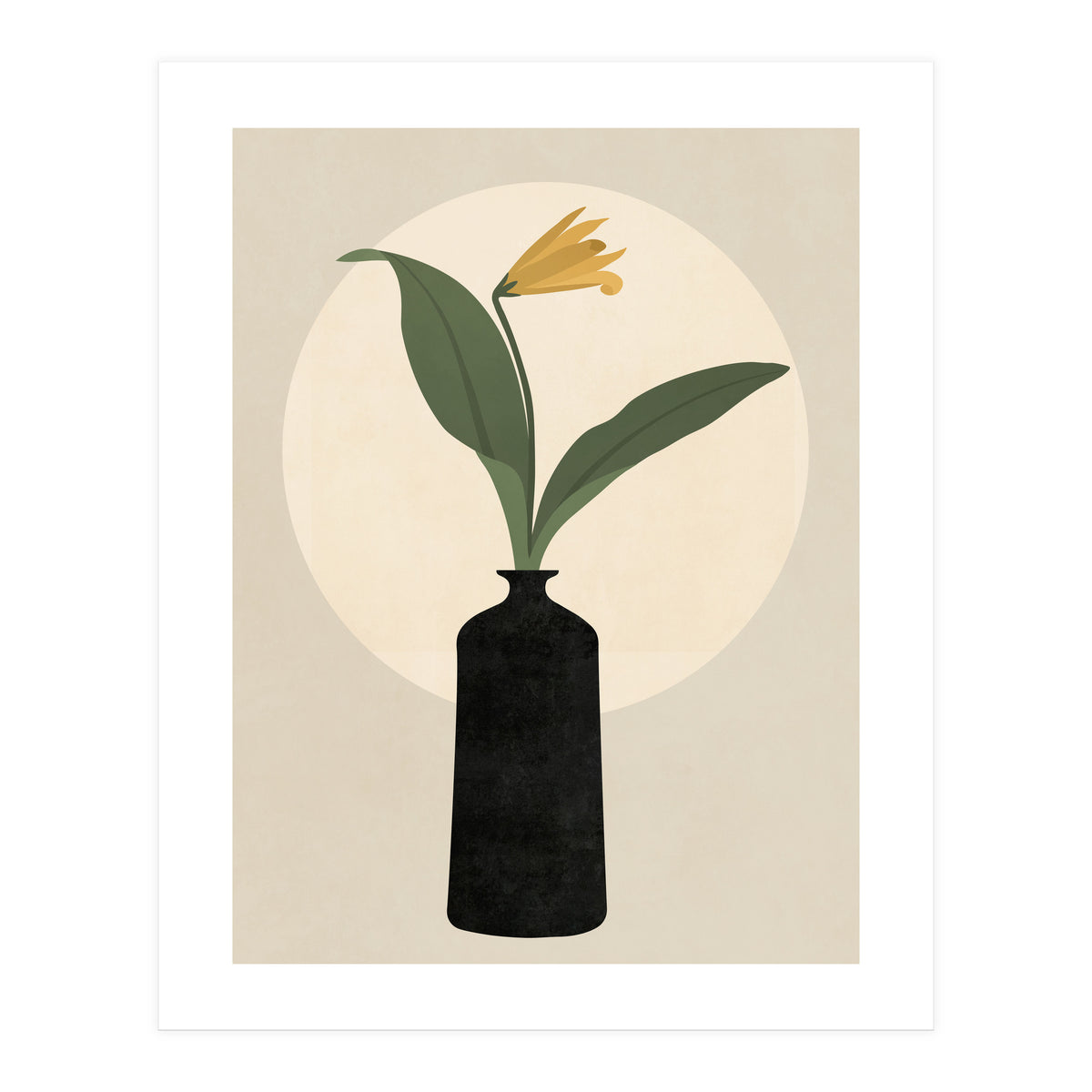 VASE AND MOON - 01B (Print Only)
