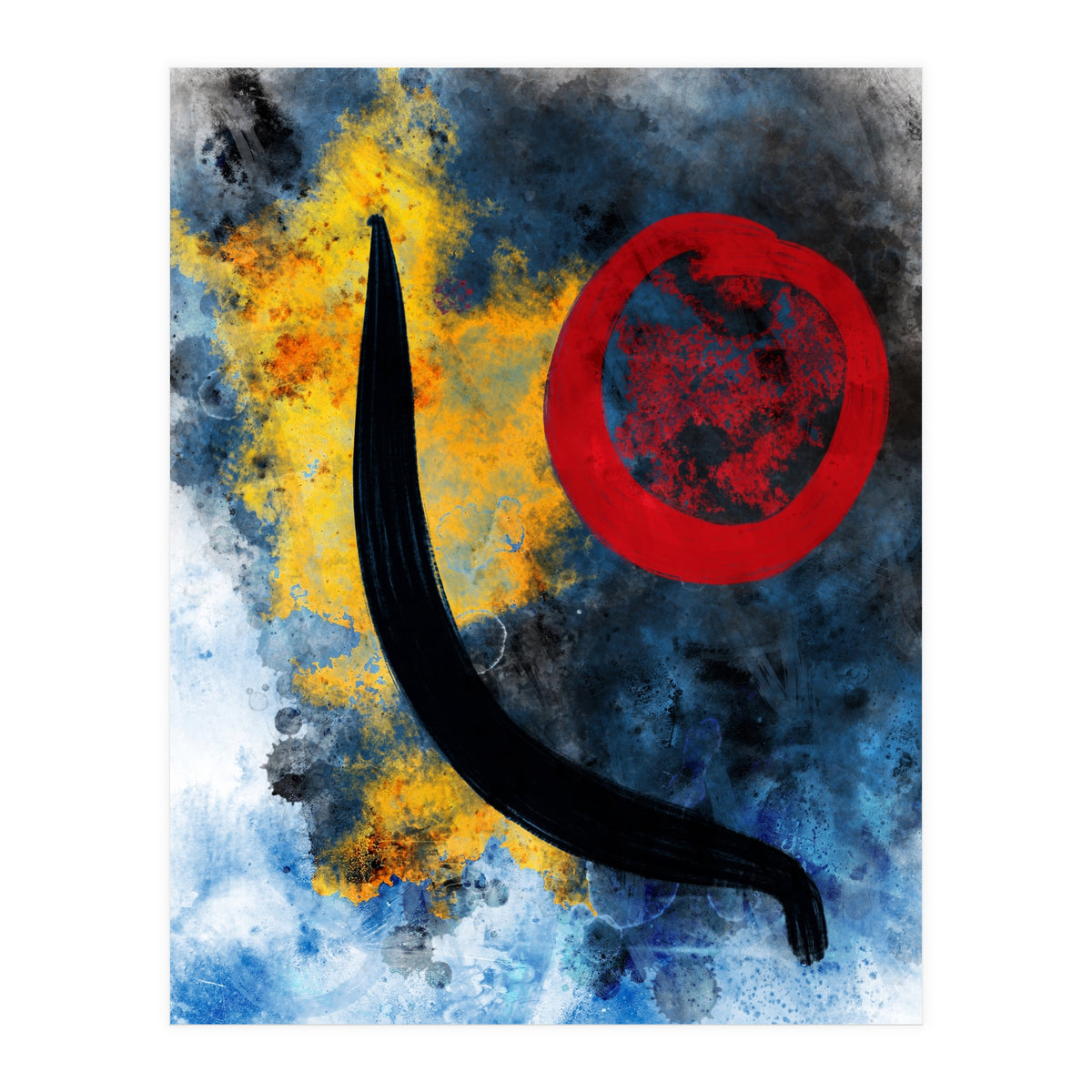 Abstract Calligraphy in the universe  (Print Only)