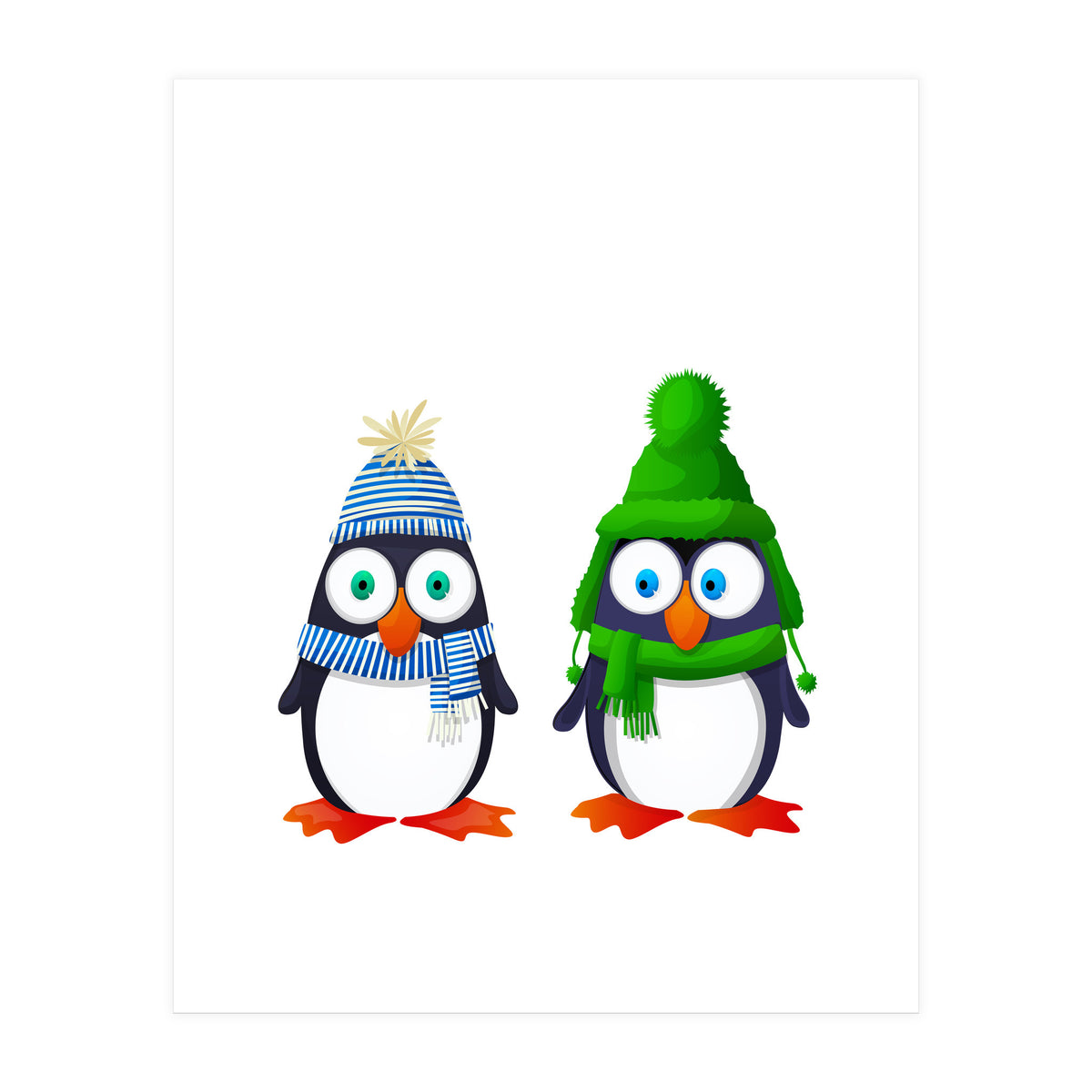 Winter Penguins (Print Only)